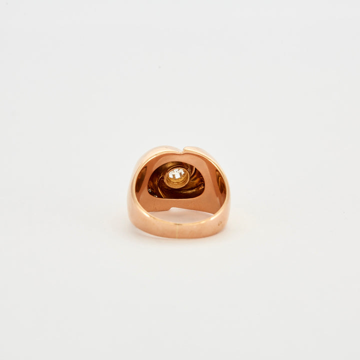 La Marquise de B-Bague Tourbillon diamants et or rose-vue de derrière