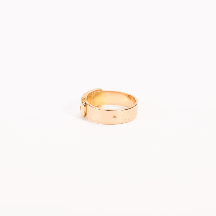 La Marquise de B-Bague jonc ceinture en or rose-vue zoom poinçon or français