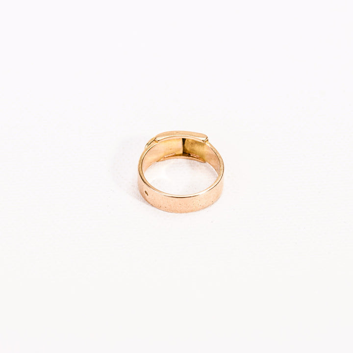 La Marquise de B-Bague jonc ceinture en or rose-vue bague intérieur chaton de bague