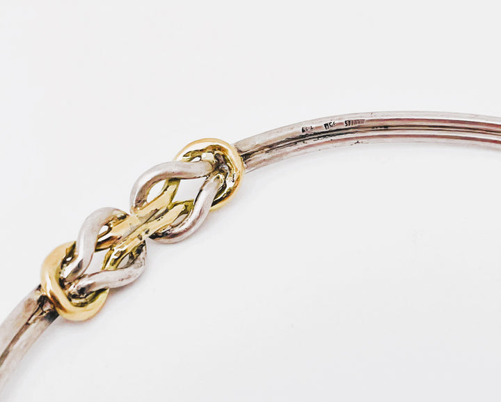 La Marquise de B-Collier torque ZOLOTAS nœud d'Herakles en argent et or jaune-zoom marque joaillier Zolotas