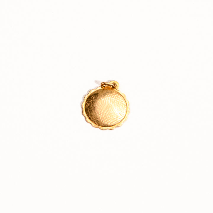 La Marquise de B-Médaille d'amour AUGIS ronde en or jaune-vue du verso